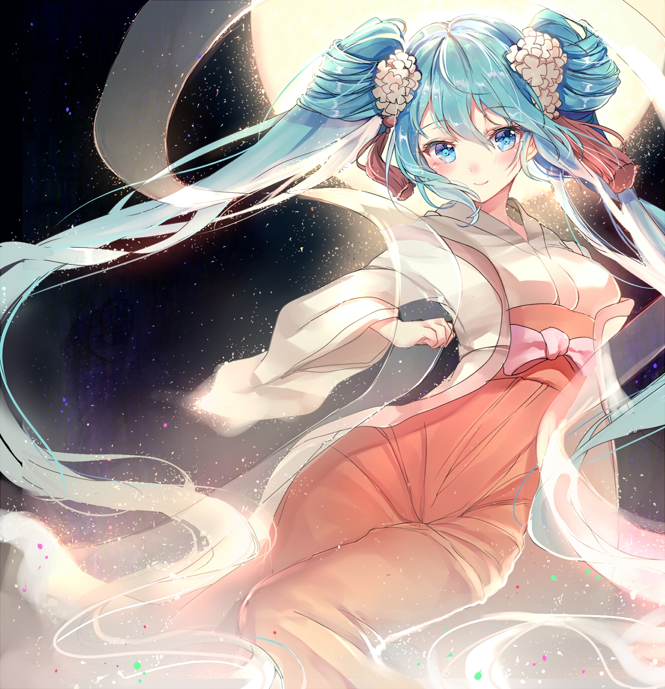 中秋让miku陪你过吧中秋明月miku图包