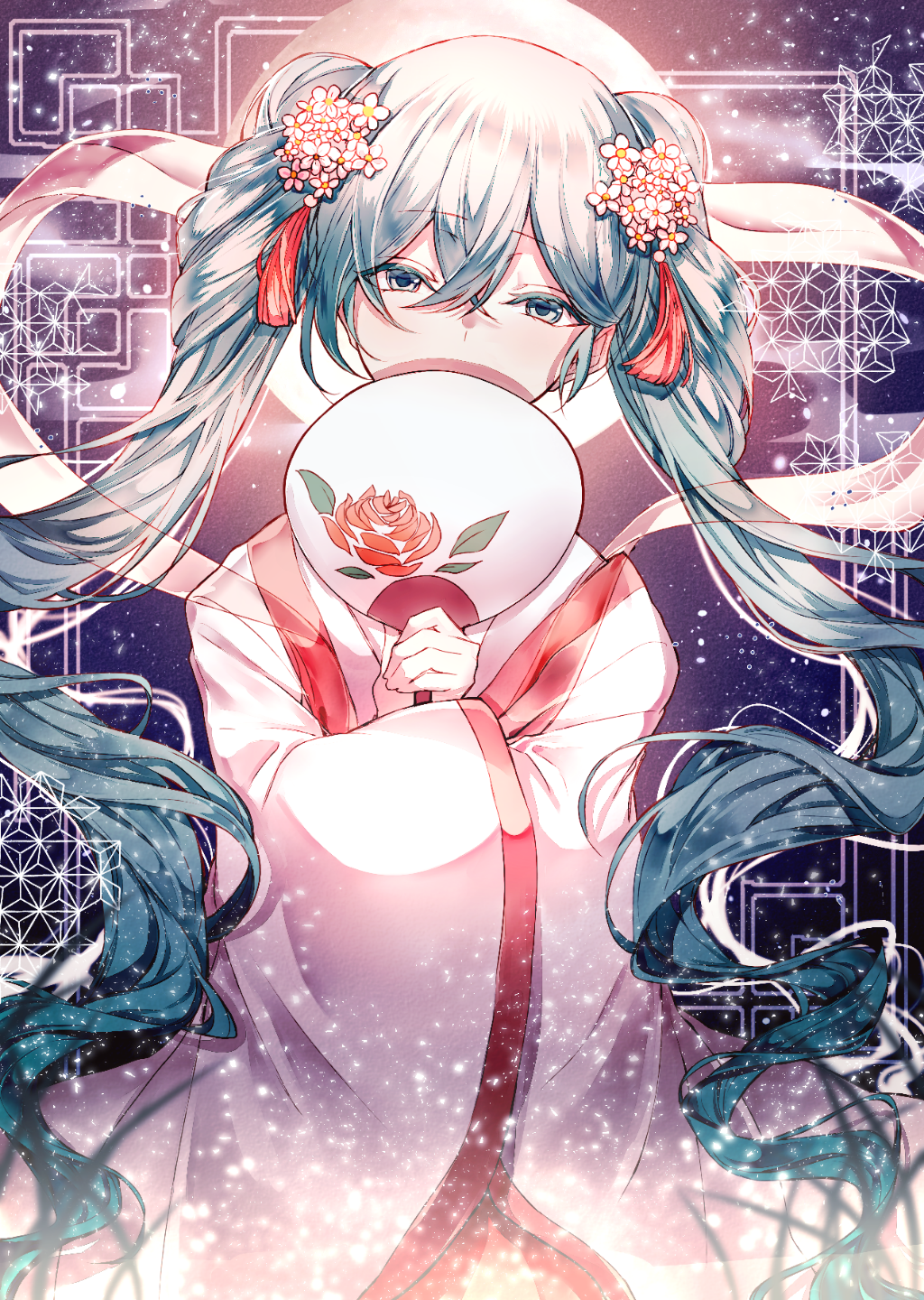 中秋让miku陪你过吧中秋明月miku图包