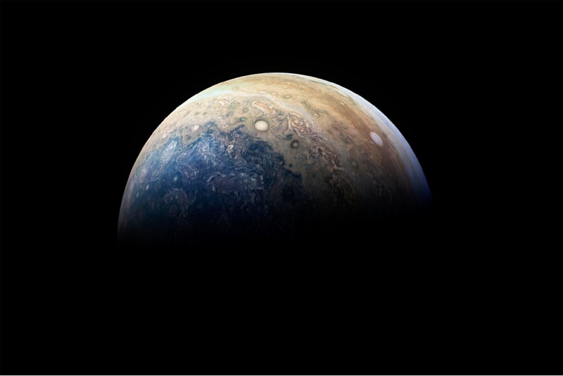 nasa发布超清晰木星照唯美缥缈似梵高名画星空