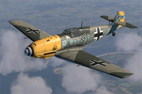 横扫欧洲的鹰bf109e型埃米尔战斗机彩图