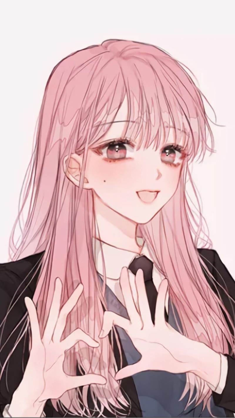 二次元粉色系壁纸无水印