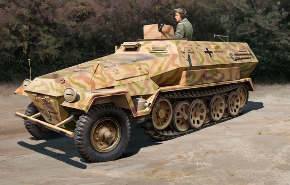 sdkfz251半履带式装甲车彩绘合集