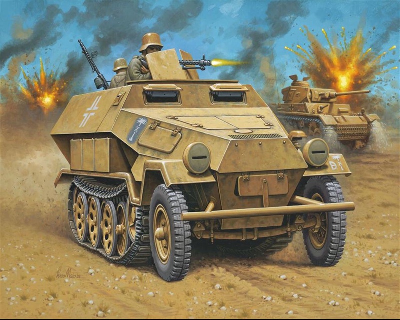sdkfz251半履带式装甲车彩绘合集