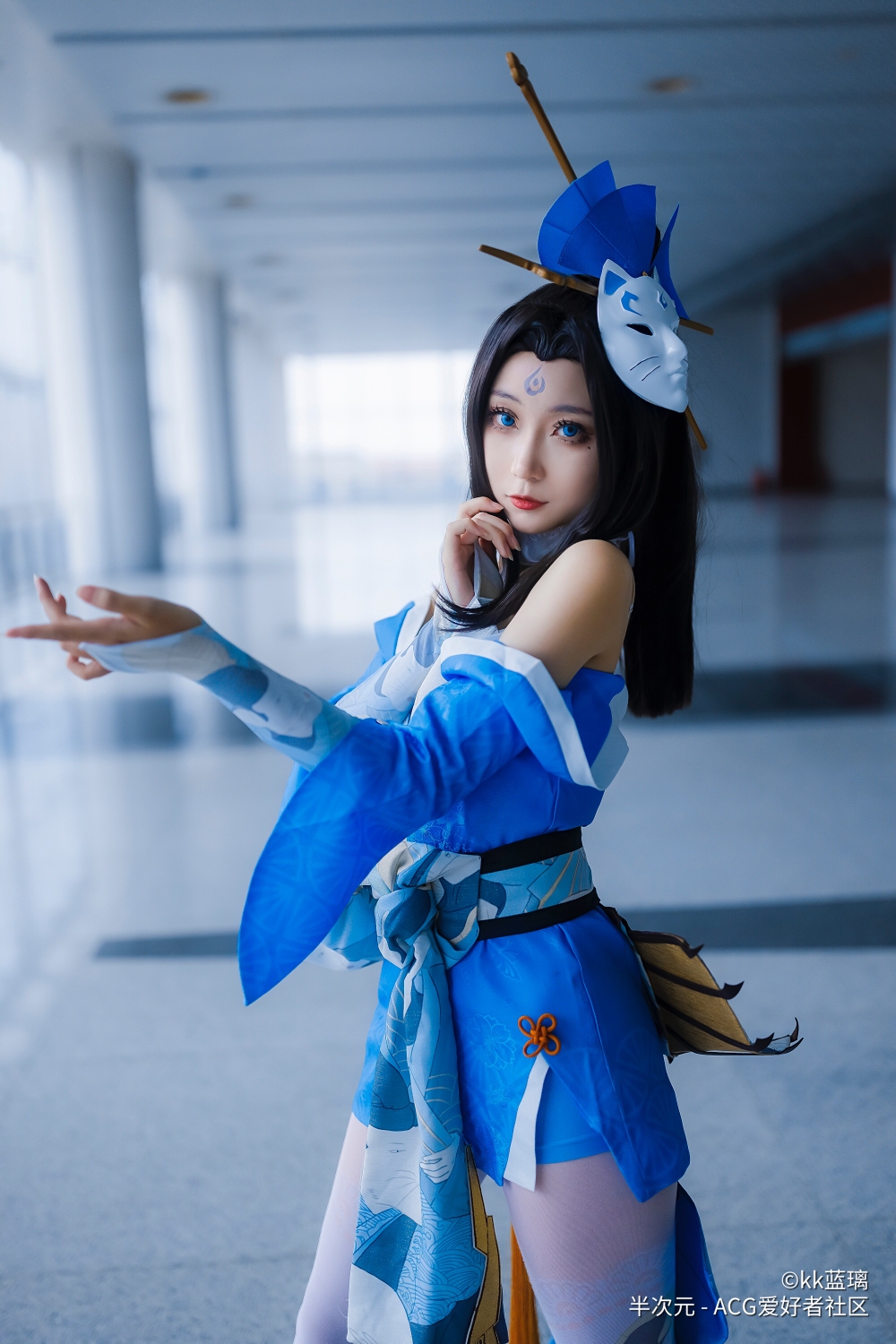 王者荣耀,蓝色妖姬,不知火舞魅语cosplay - acfun弹