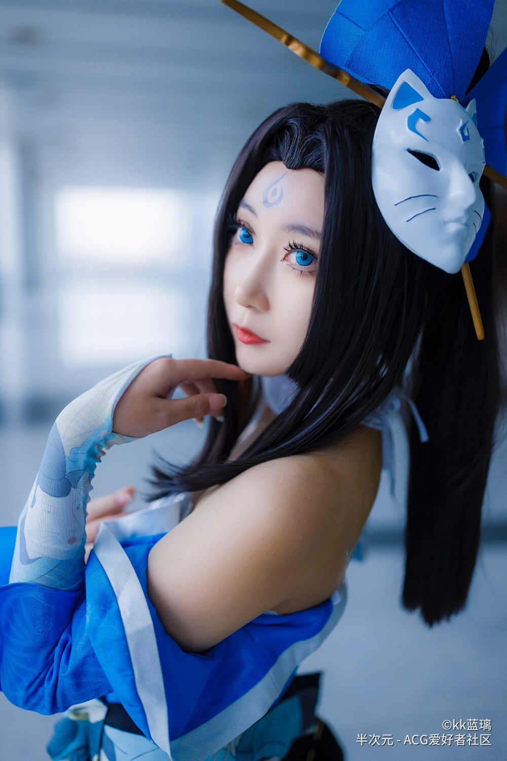 王者荣耀,蓝色妖姬,不知火舞魅语cosplay - acfun弹