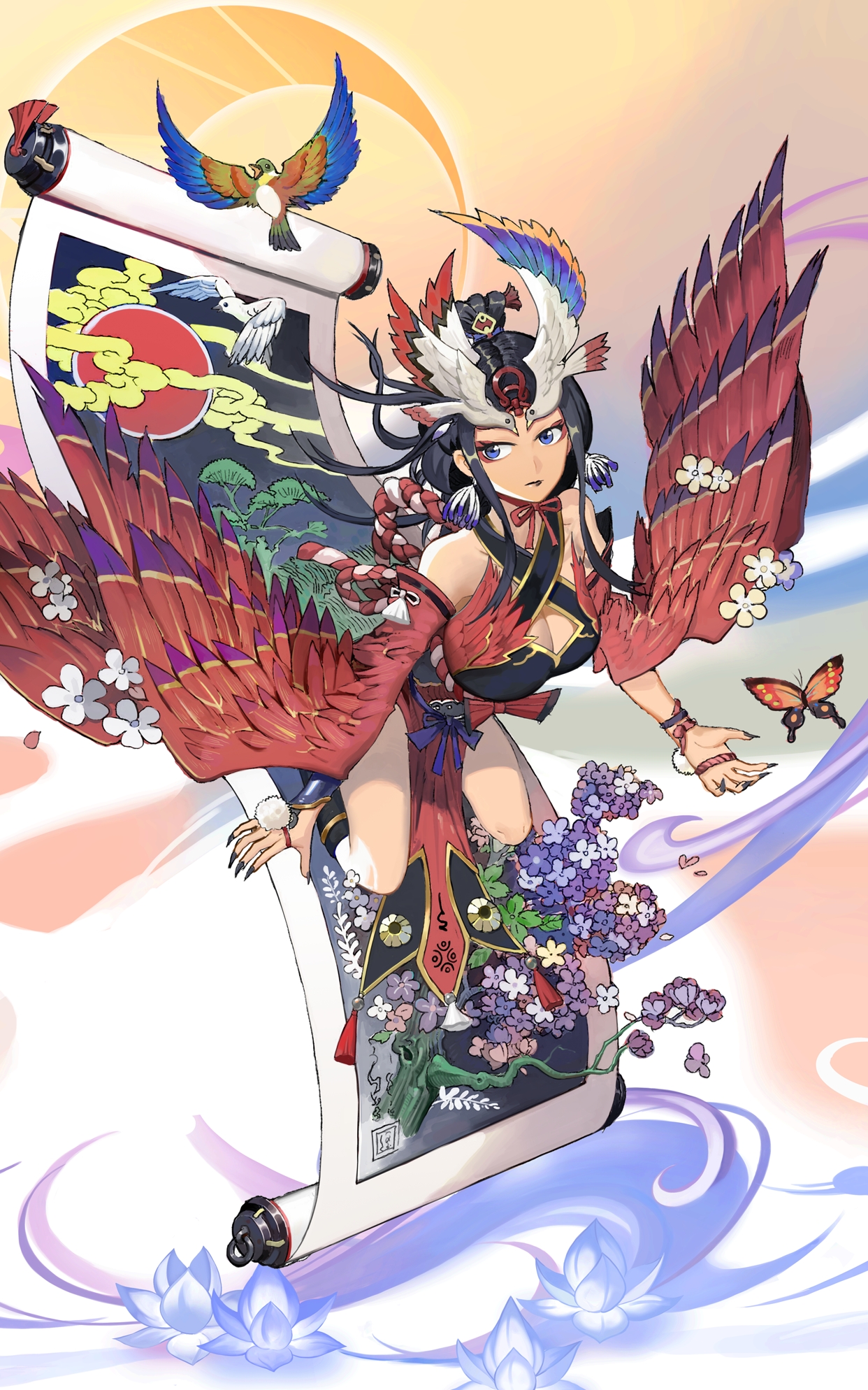 阴阳师花鸟卷美图壁纸