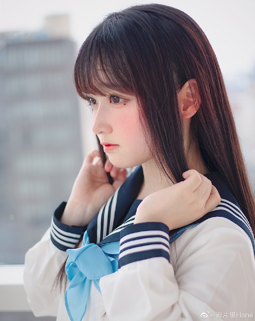 jk长发百褶裙投个五焦行不行