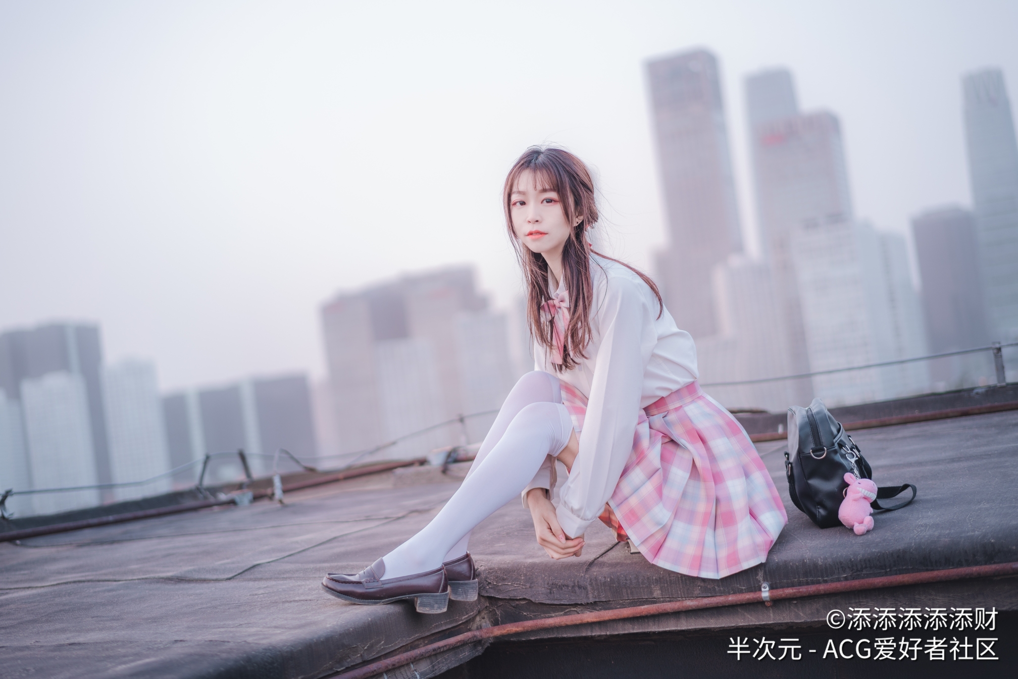 jk系列,天台上的绝对领域少女