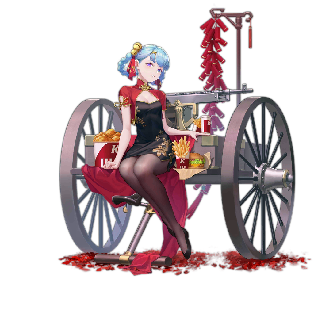 少女前线春节装扮蓝桥春雪