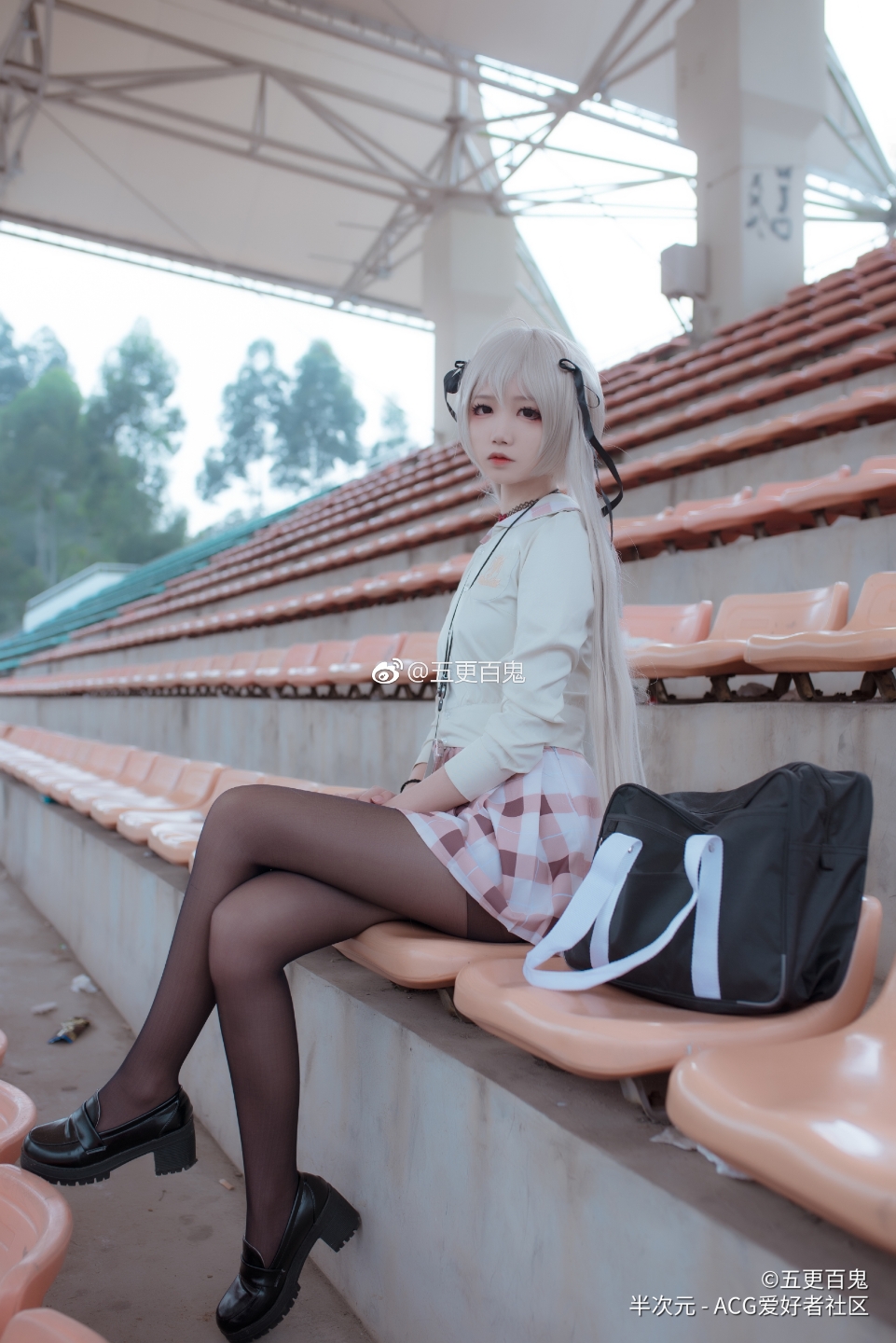 cos春日野穹,双马尾小姐姐,jk制服美少女