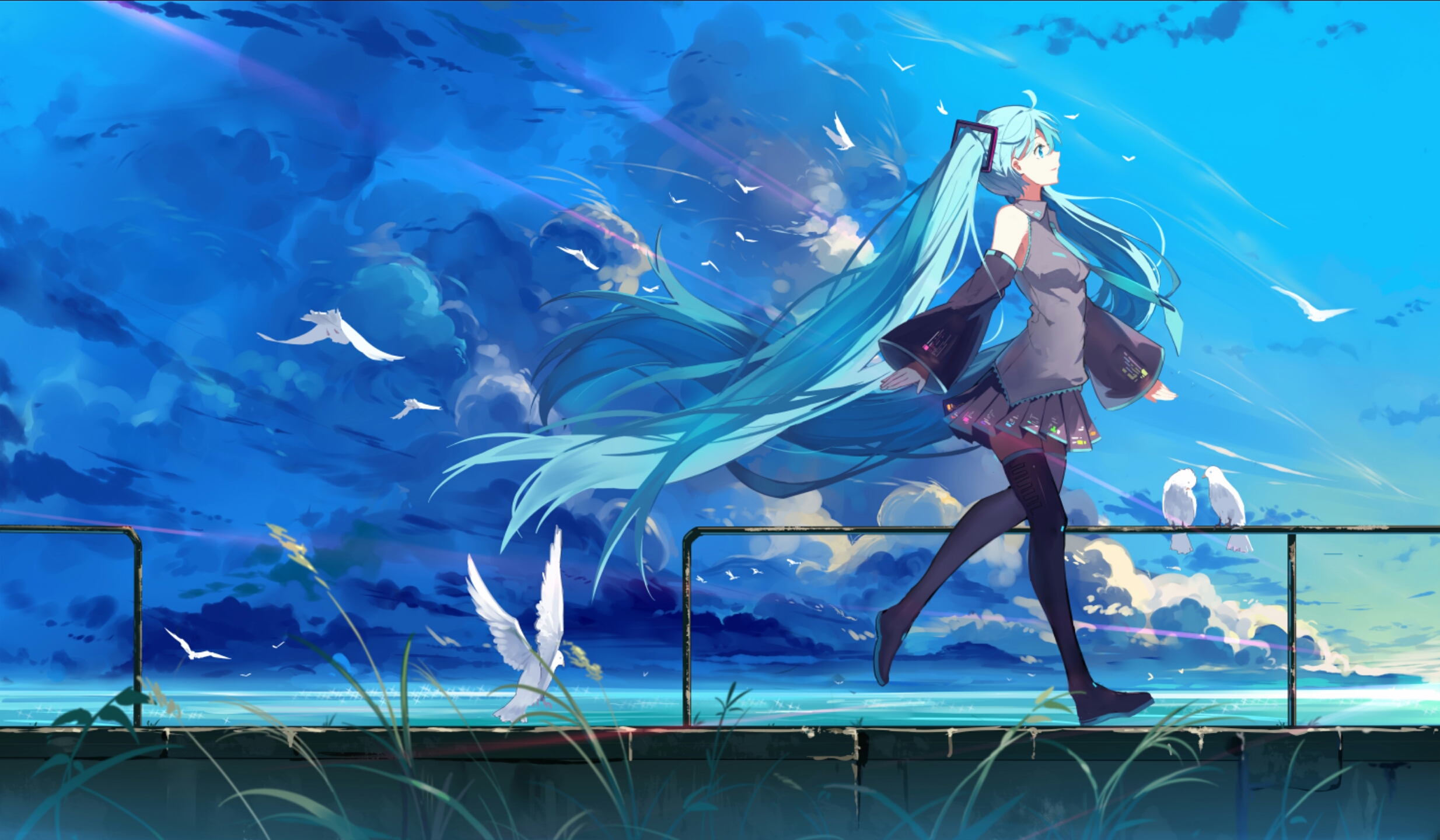 初音未来互动桌面图片