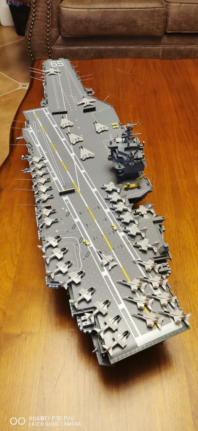 粉蒸不想做田宫模型1350企业号航母cvn65