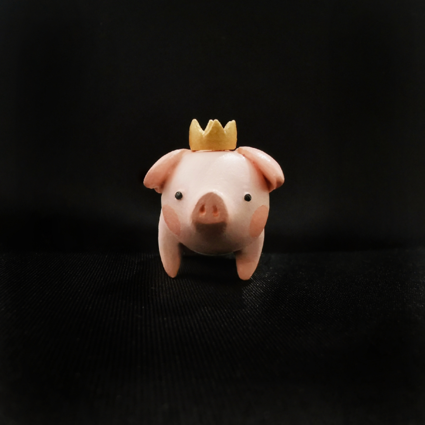 怪物猎人冰原噗吱猪国王的新衣黏土手作