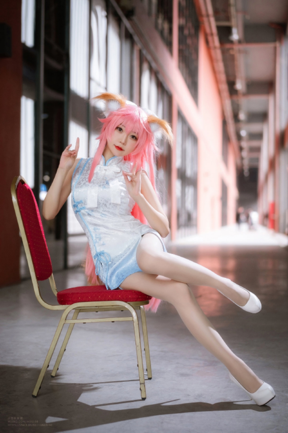 cos玉藻前高跟鞋大长腿你说美不美