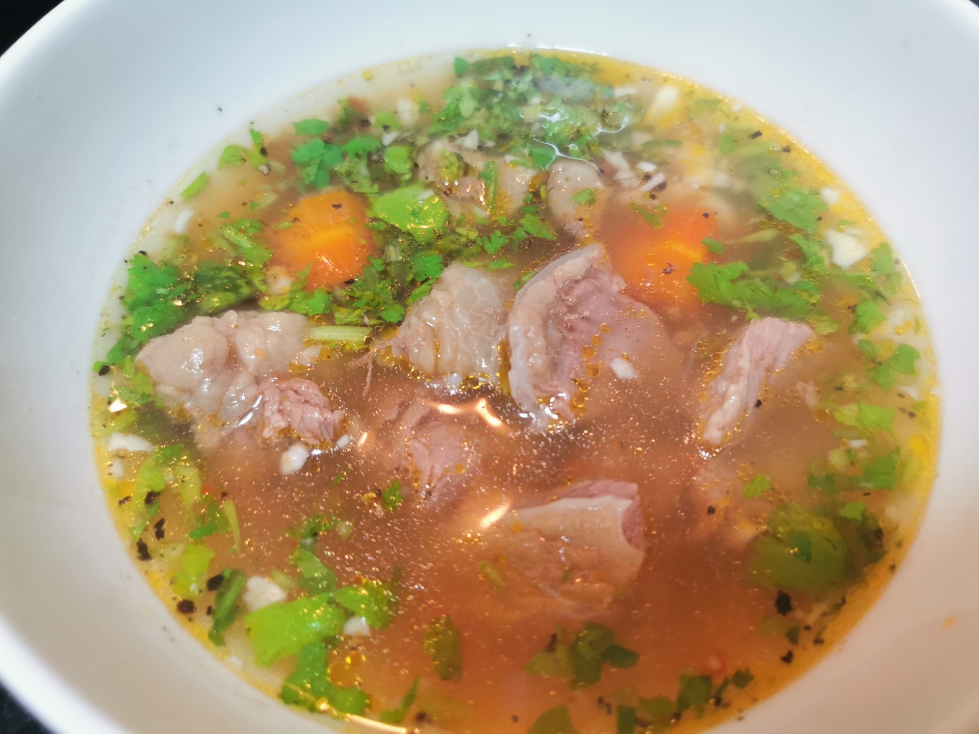 更高级的酸辣约翰牛肉汤