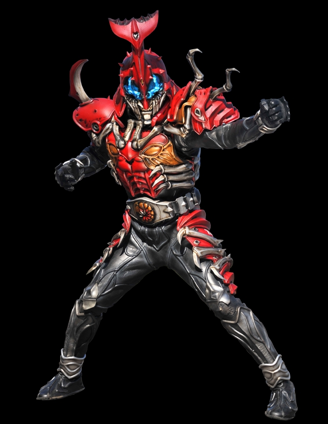 "clock up!"异类甲斗冲出来将海东救下就逃走了"又来一个送死的.