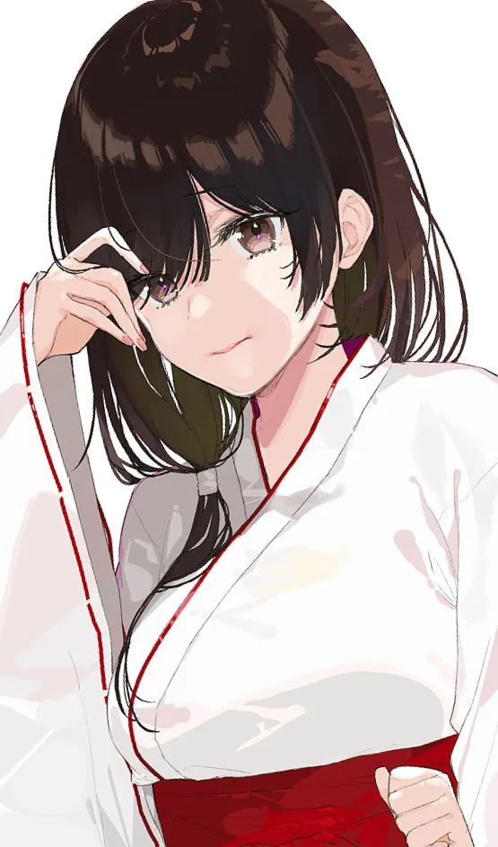 p站美图侍奉神明的少女巫女特辑二次元动漫插画