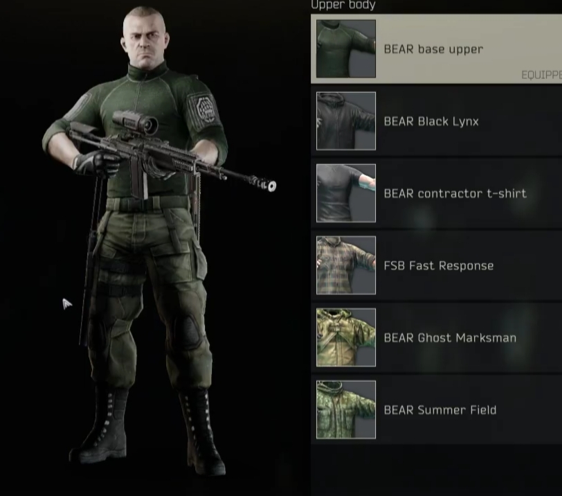 对逃离塔科夫中bear装束的一点研究