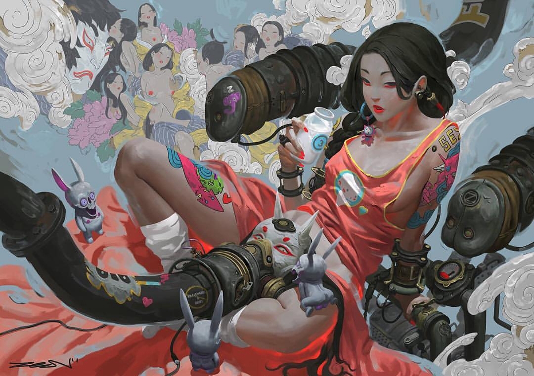 马来西亚鬼怪画师zeenchin