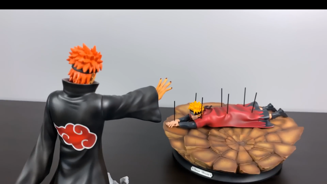 火影忍者手办鸣人变六尾vs佩恩