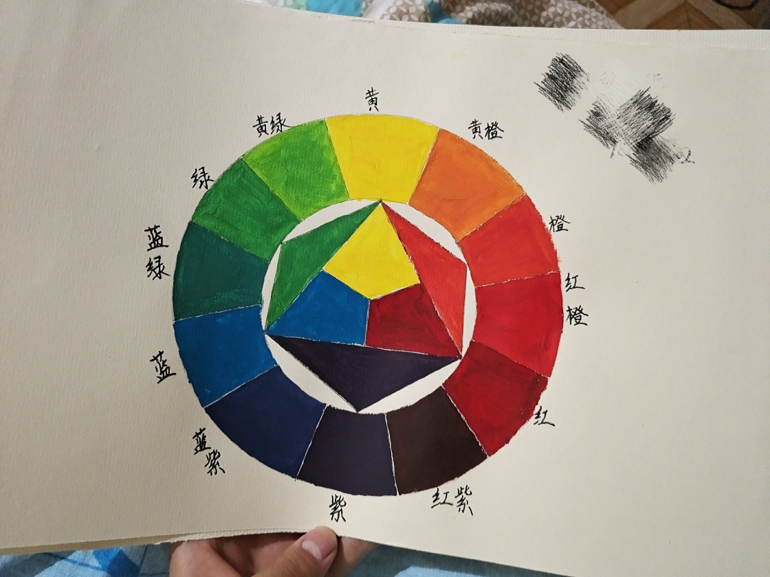 12色相环作业图片