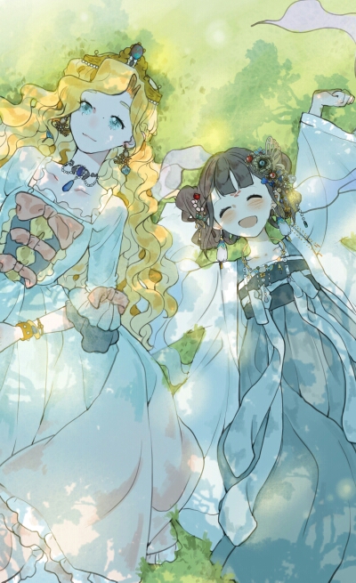 画风超棒淳与爱丽丝东方汉服与西方洛丽塔的碰撞