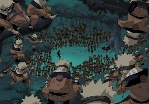 火影忍者 只有鸣人会影分身 而且有自己的意识 其实他们也会 Acfun弹幕视频网 认真你就输啦 W ノ つロ