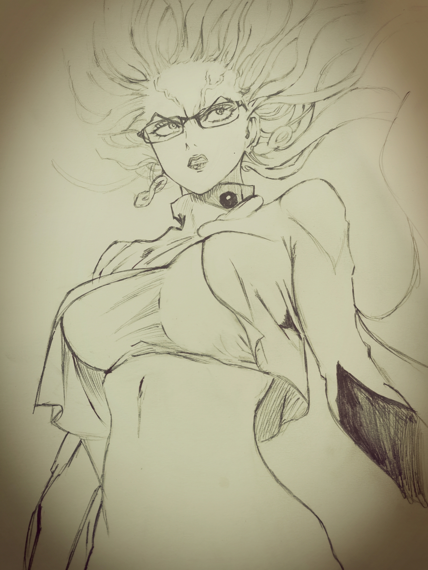 一拳超人赛克斯来了这是今早画的下午画龙卷吧