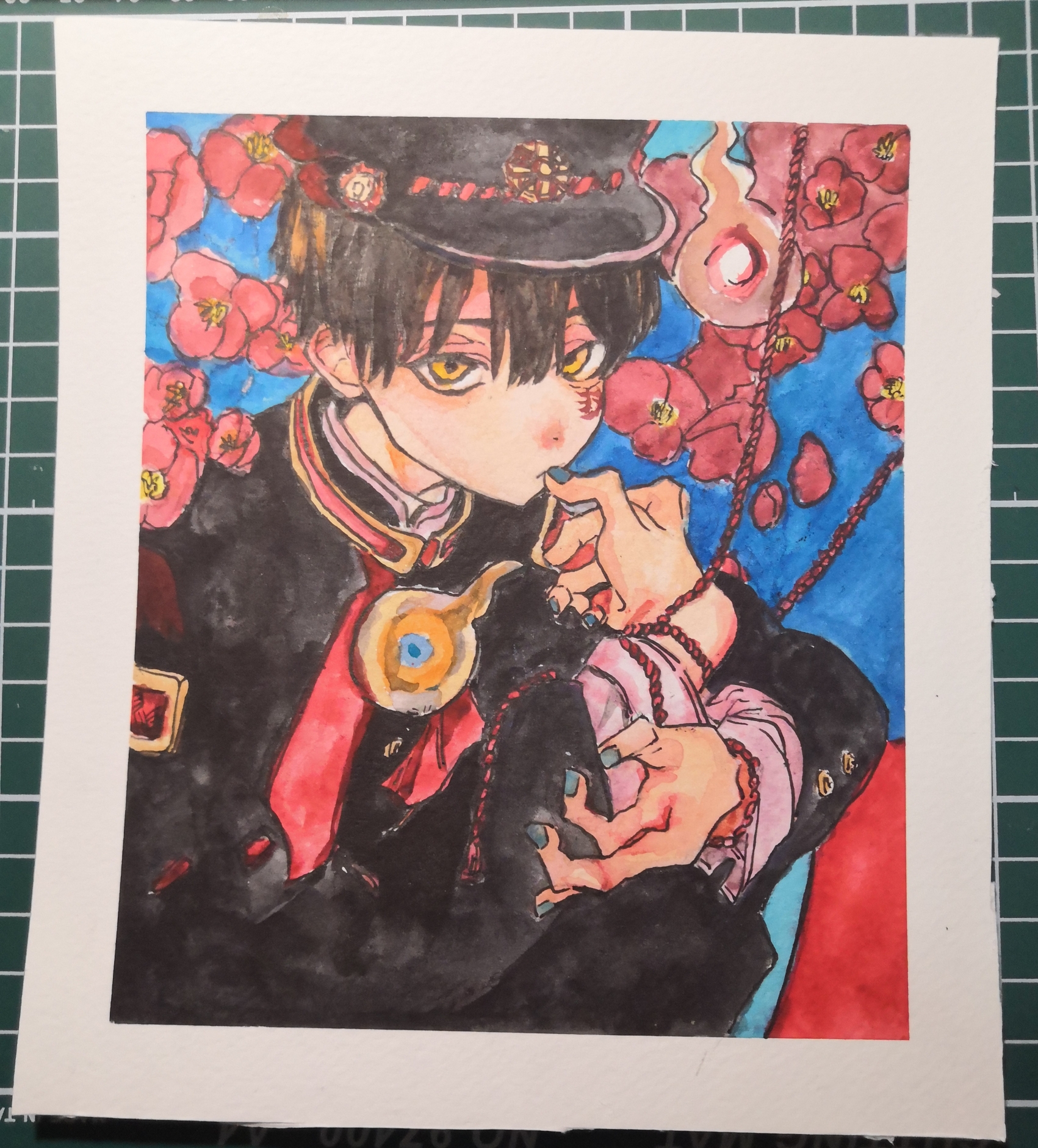 摸鱼临摹地缚少年花子君