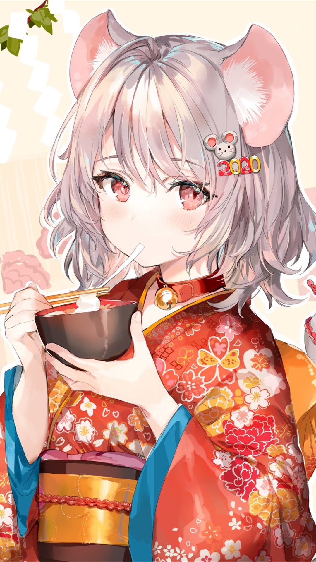 动漫妹子鼠年壁纸