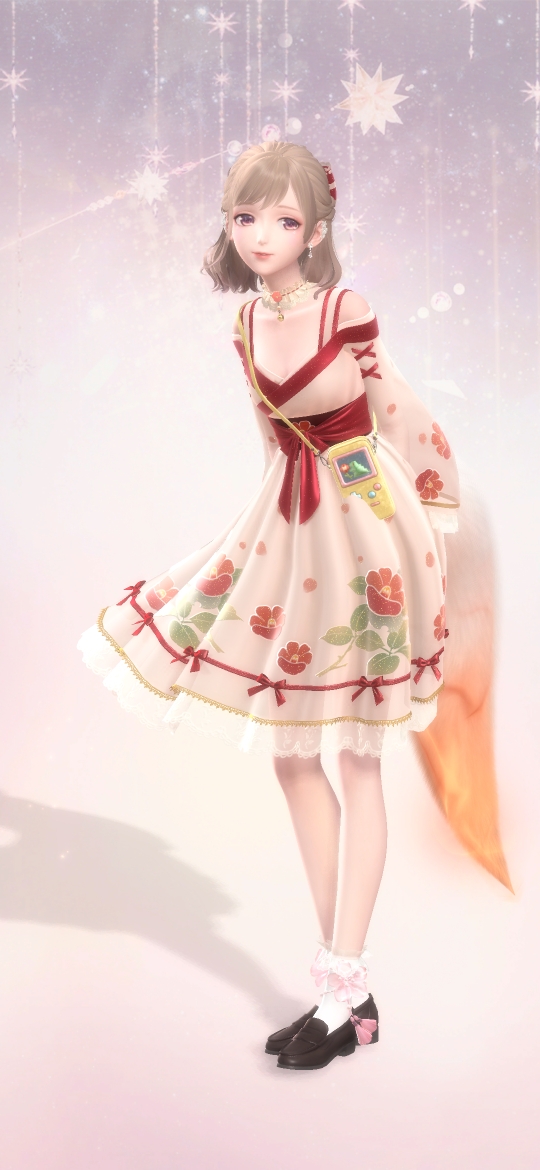 【闪耀暖暖】这个露出尾巴的狐狸好可爱!