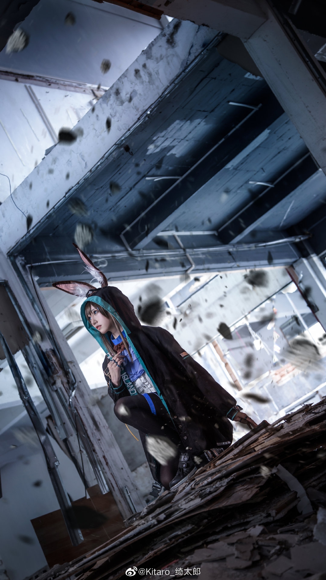 cos明日方舟阿米驴超短裙长丝袜投个五焦怕不怕