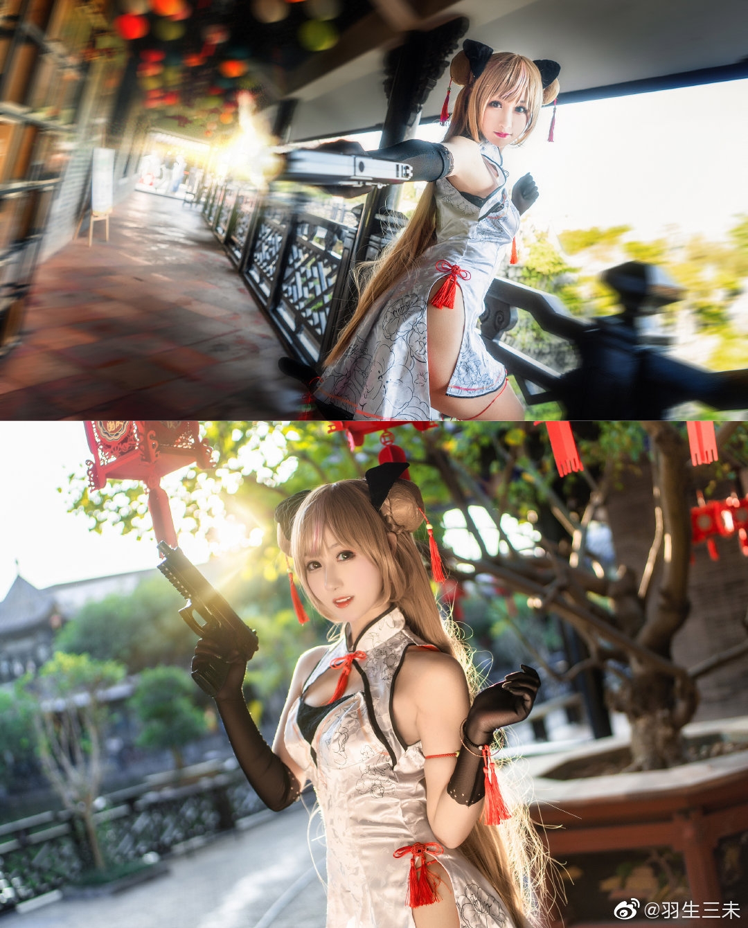 cos少女前线小旗袍长发飘关注评论投五焦