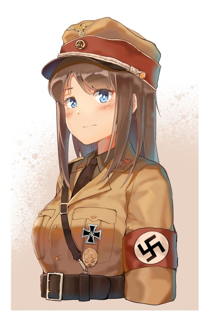希特勒娘化图图片