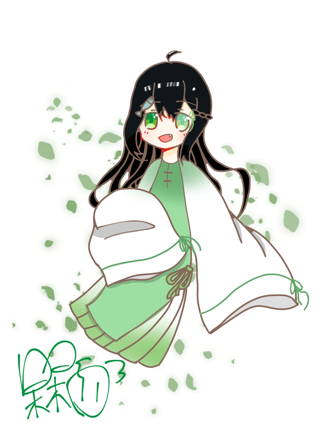 试着整了正比是严州拟人#二次元画师关注槑小槑呆小呆