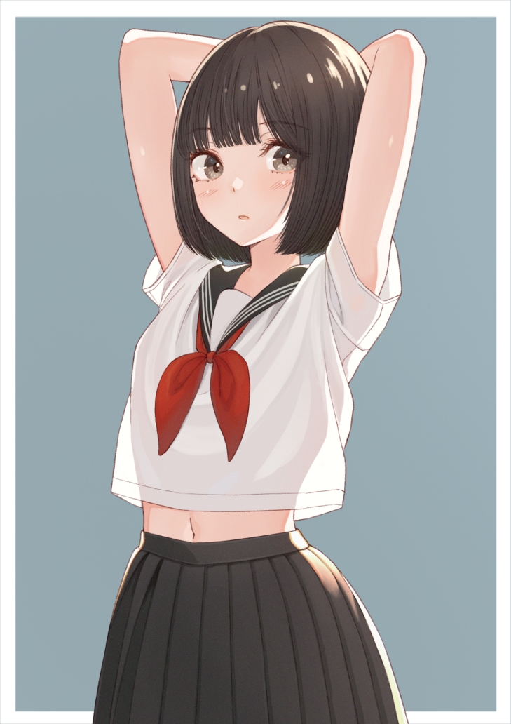 精选p站美图短发美少女女子高中生