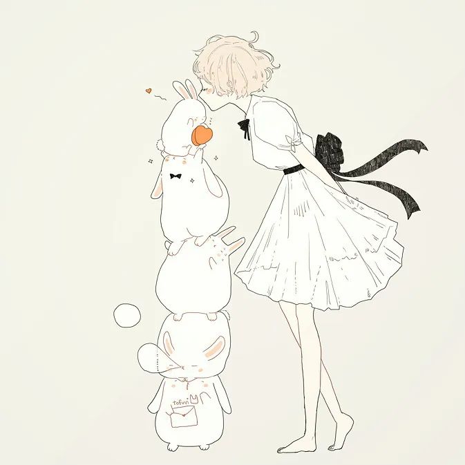 插画师tofuvi作品