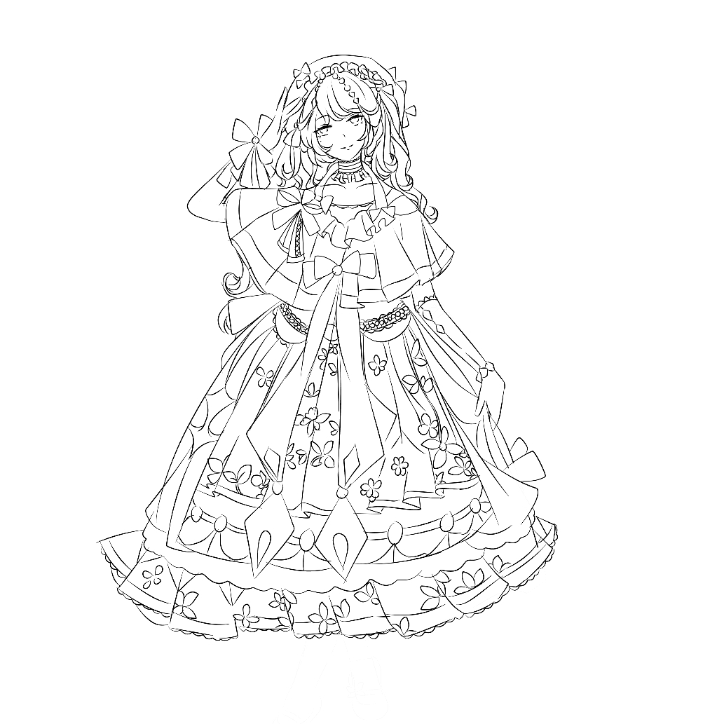 lolita少女原创绘画