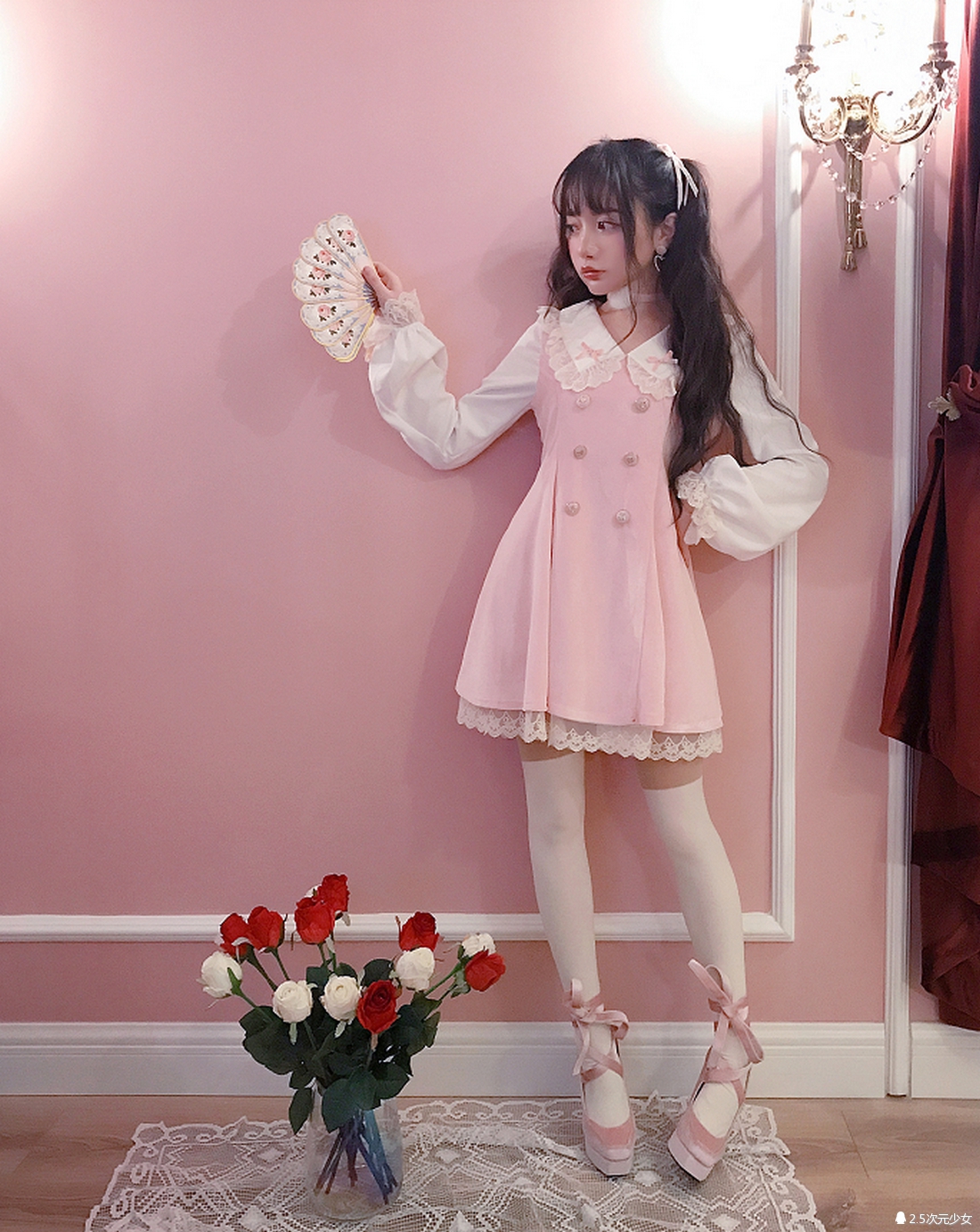 洛丽塔日常粉色的情调深红的诱惑07ε79