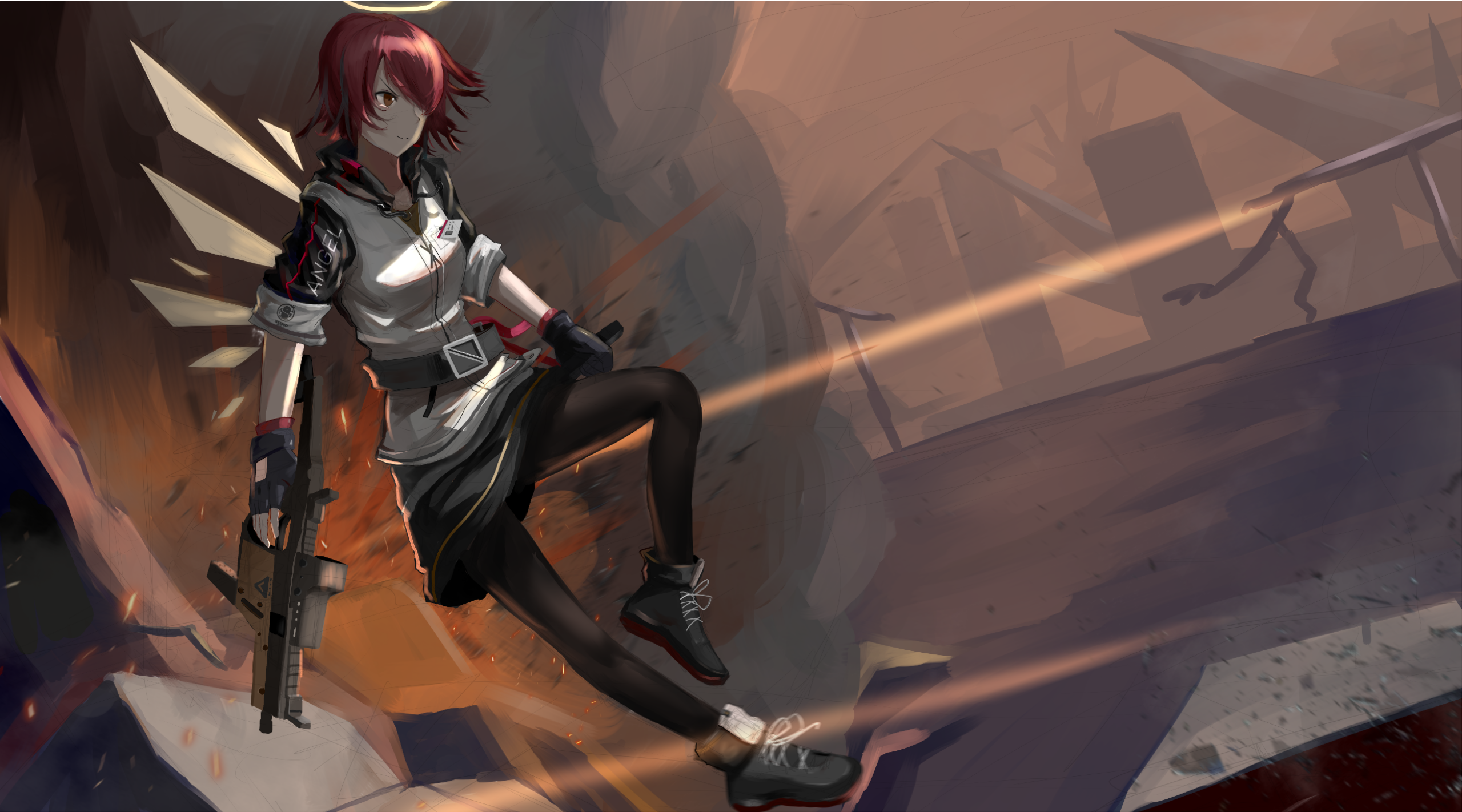 明日方舟二创能天使阿普鲁派