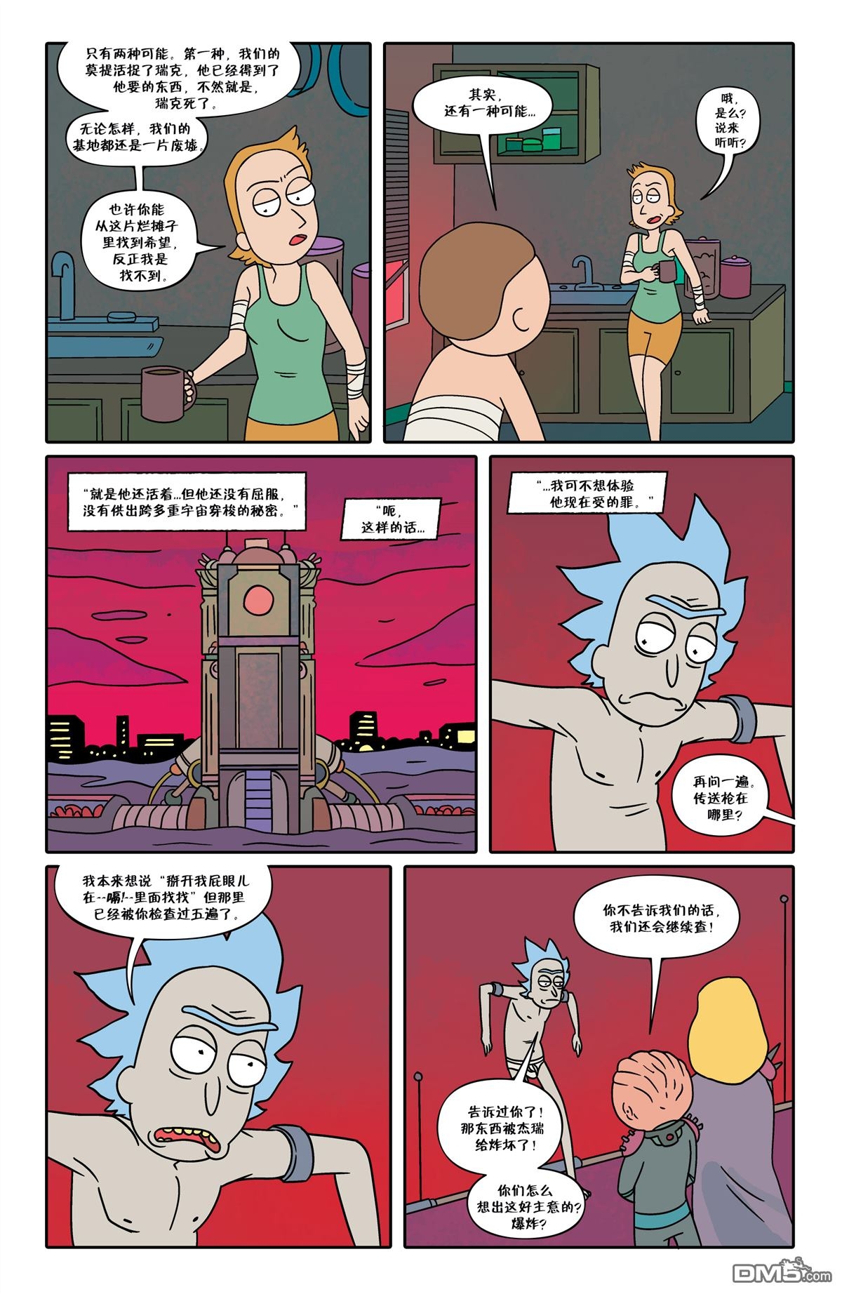 瑞克和莫蒂官方漫画第十章搬运