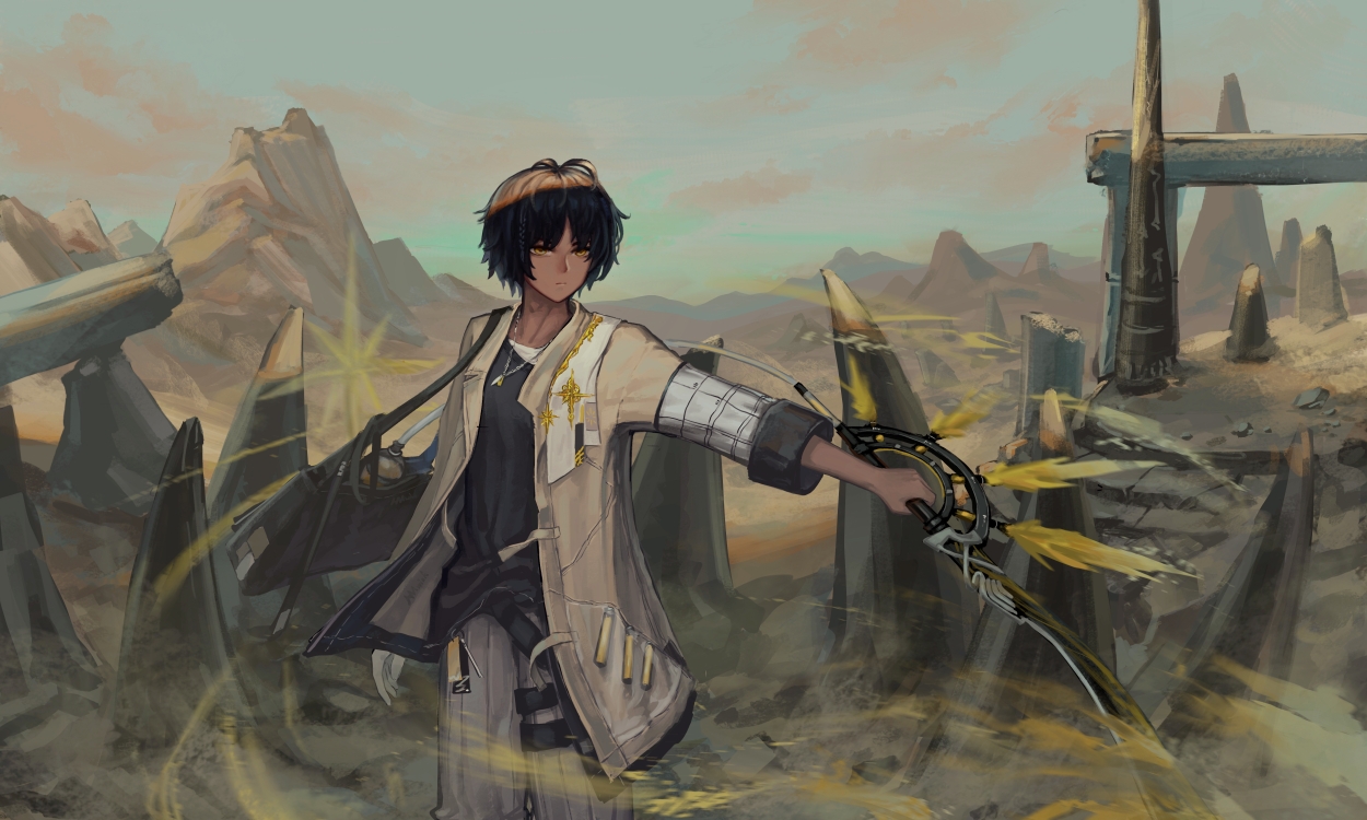 明日方舟二创画师修炼棘刺小哥同人图插画