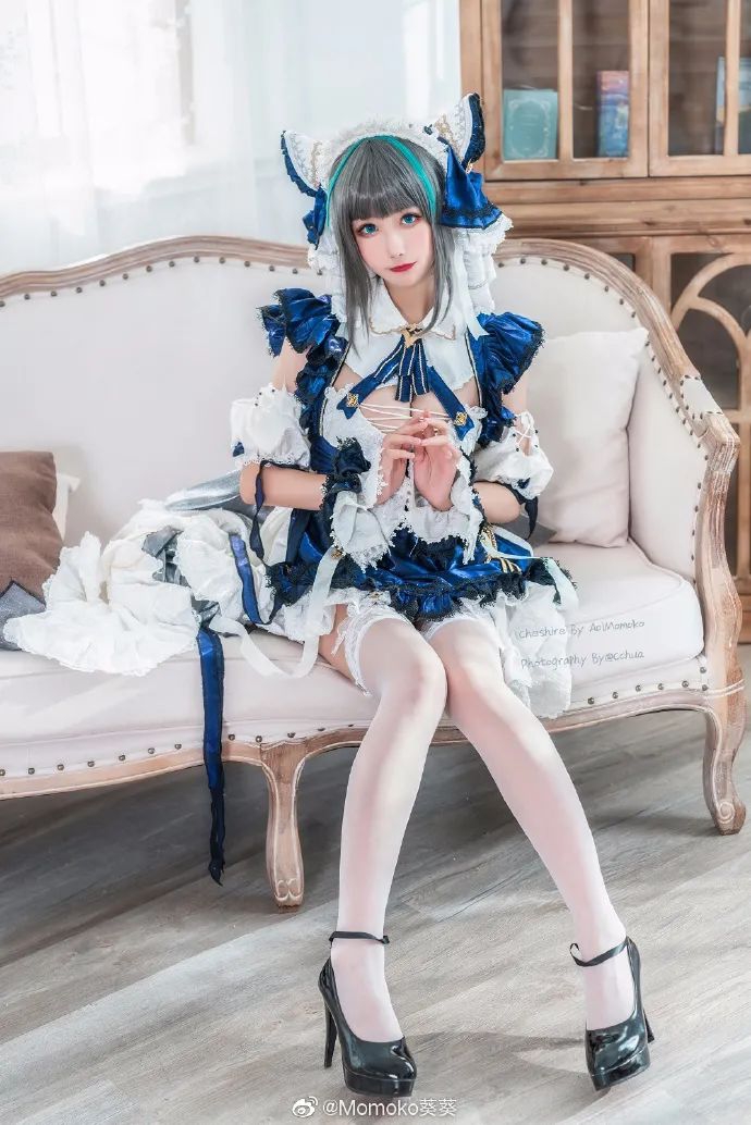 碧蓝航线柴郡女仆cosplay第二组