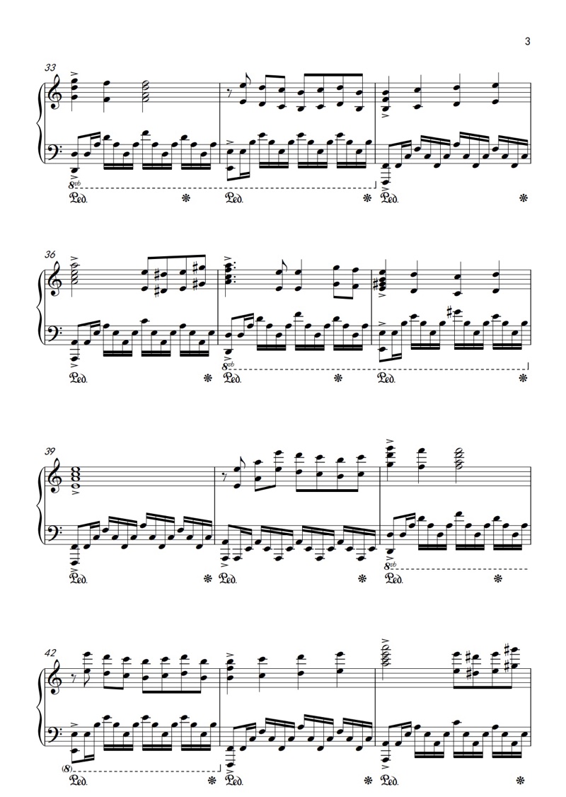 叛变神曲大个子别追我ost钢琴谱