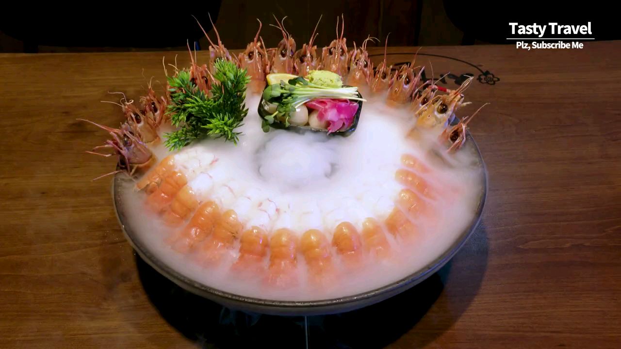 韩国海鲜刺身大拼盘