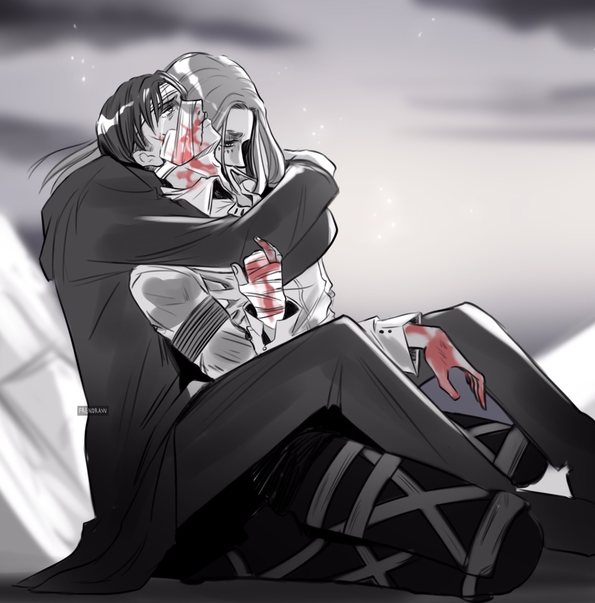 【插画分享】艾伦&利威尔