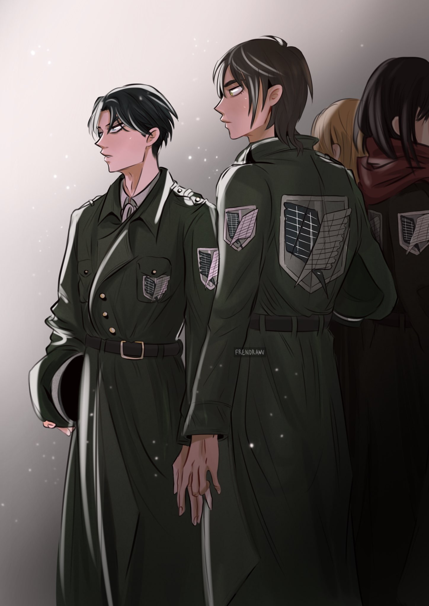 【插画分享】艾伦&利威尔