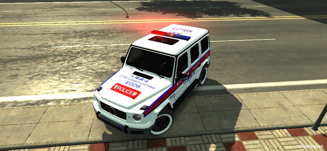 car parking  香港警车eodb爆炸处理涂装展示