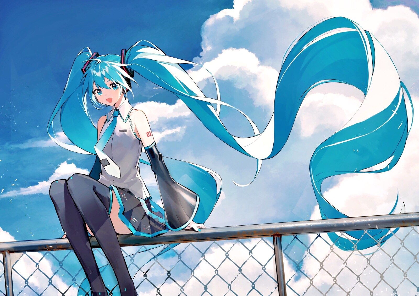 初音未来绘画图生日快乐
