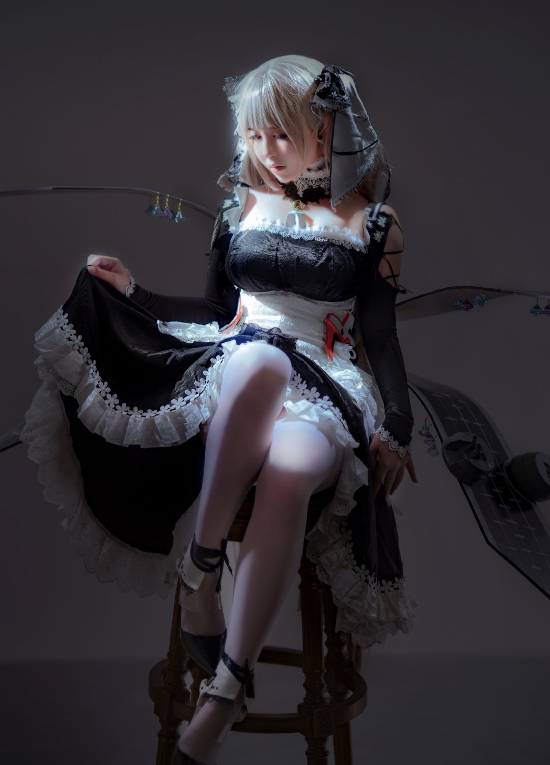 这丝白我真的吹爆!可畏性感cosplay